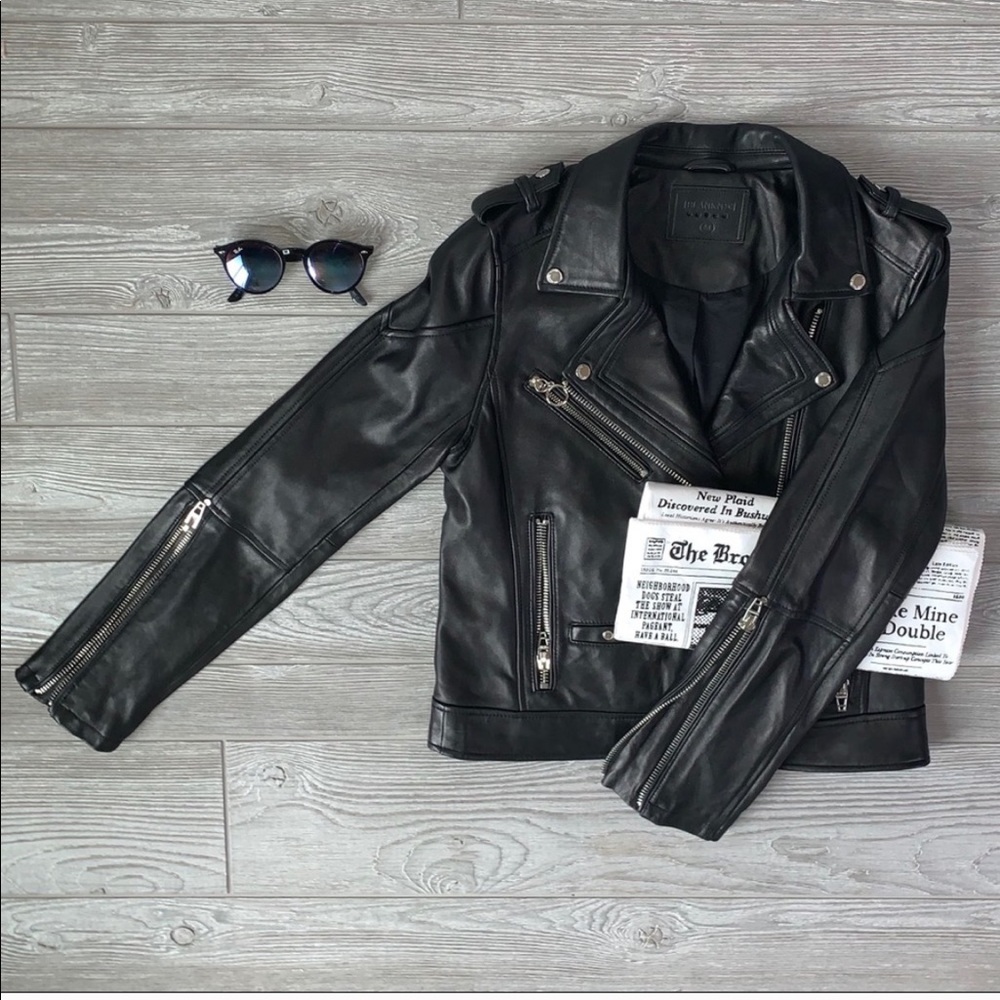 The One Leather Moto Jacket by BLANKNYC Price Firm